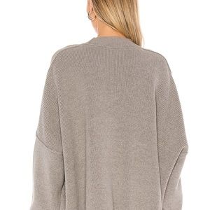 free people sweater easy tunic heather grey - NWT